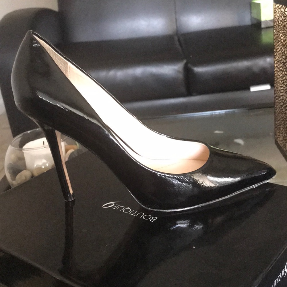 Boutique 9 Black Patent Pumps